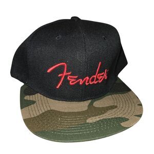 Fender Camo Flatbill Hat, Camo, One Size Fits Most NWT Adjustable